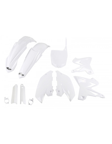 Kit plastiques complet - Blanc - UFO Yamaha 125 250 YZ 2002-2004