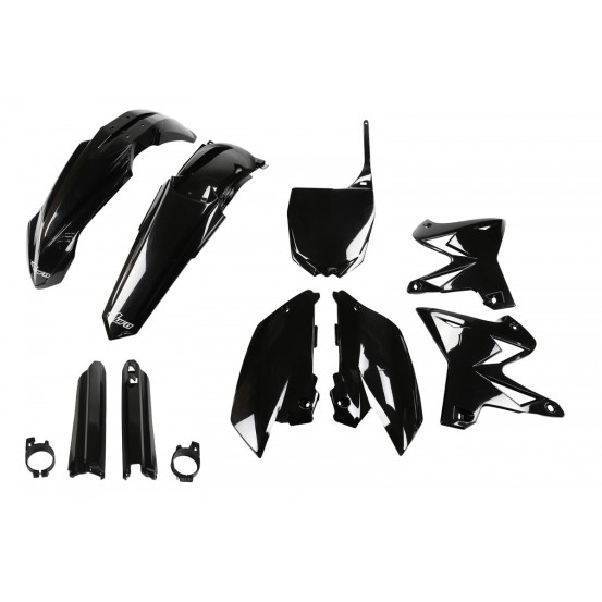 Kit plastiques complet - Noir - UFO Yamaha 125 250 YZ 2002-2004