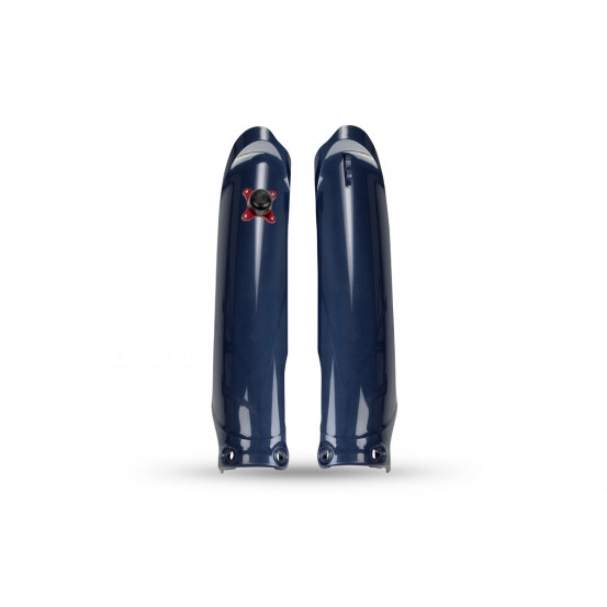 Protections de fourche + Kit départ - Métallique Bleu - UFO Yamaha 450 YZ-F 2023-2026 / 250 YZF 2024-2026