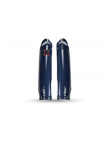 Protections de fourche + Kit départ - Métallique Bleu - UFO Yamaha 450 YZ-F 2023-2026 / 250 YZF 2024-2026