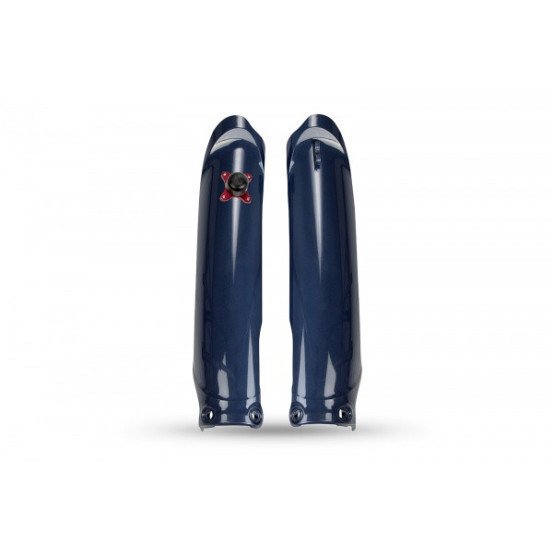 Protections de fourche + Kit départ - metallic Bleu - UFO Yamaha 125 250 YZ 2022-2024