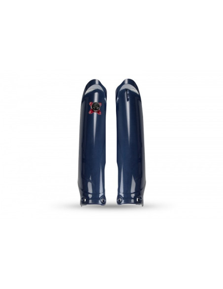 Protections de fourche + Kit départ - metallic Bleu - UFO Yamaha 125 250 YZ 2022-2024
