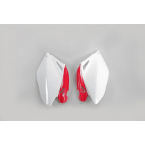 Plaques latérales - Blanc Rouge - UFO Honda 250 CRF R 2006-2009