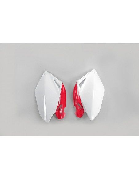 Plaques latérales - Blanc Rouge - UFO Honda 250 CRF R 2006-2009