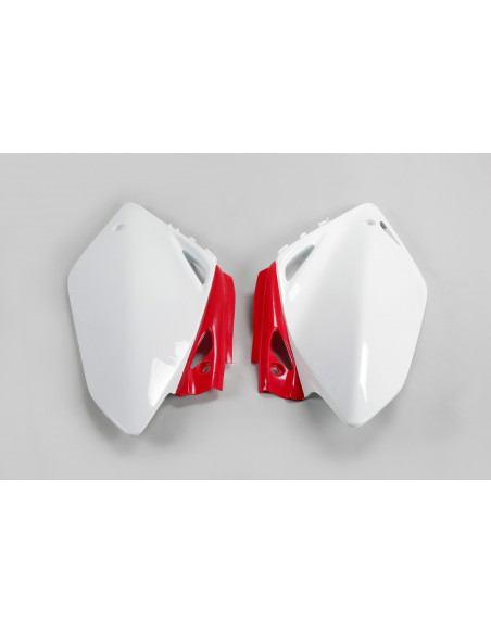 Plaques latérales - Blanc Rouge - UFO Honda 450 CRF R 2005-2006