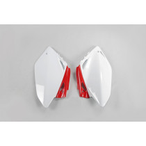 Plaques latérales - Blanc Rouge - UFO Honda 450 CRF R 2007-2008
