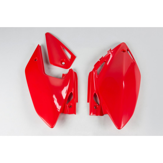 Plaques latérales - Rouge - UFO Honda 450 CRF X 2005-2016