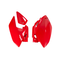 Plaques latérales - Rouge - UFO Honda 450 CRF X 2005-2016 2