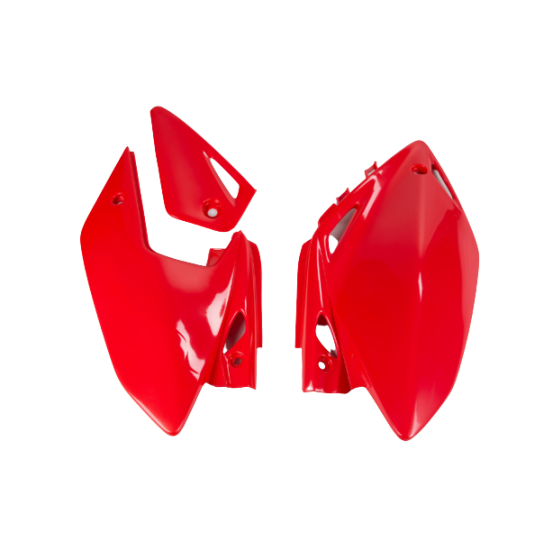 Plaques latérales - Rouge - UFO Honda 450 CRF X 2005-2016