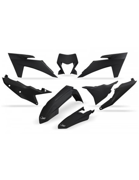 Kit plastiques - Noir - UFO KTM EXC EXC-F 2024