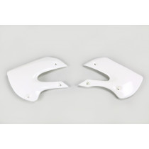 Ouies de radiateur - Blanc - UFO Kawasaki 65 KX 2001-2013 / 110 KLX 2001-2009