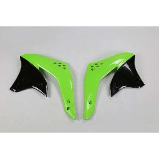 Ouies de radiateur - Noir Vert - UFO Kawasaki 450 KXF 2006-2008