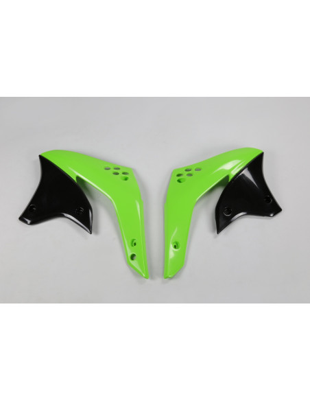Ouies de radiateur - Noir Vert - UFO Kawasaki 450 KXF 2006-2008