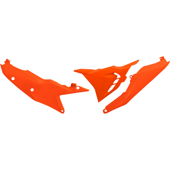 Plaques latérales ventilées - Orange Fluo - UFO KTM SX SX-F 2023-2026