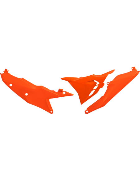 Plaques latérales ventilées - Orange Fluo - UFO KTM SX SX-F 2023-2026