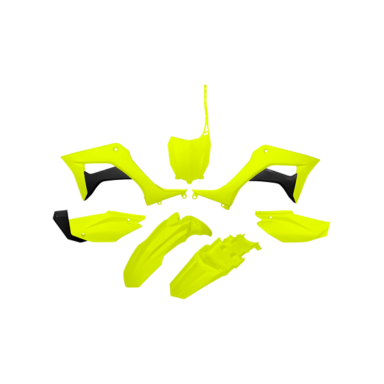 Kit plastiques - Jaune Fluo - UFO Honda 110 CRF 2019-2021