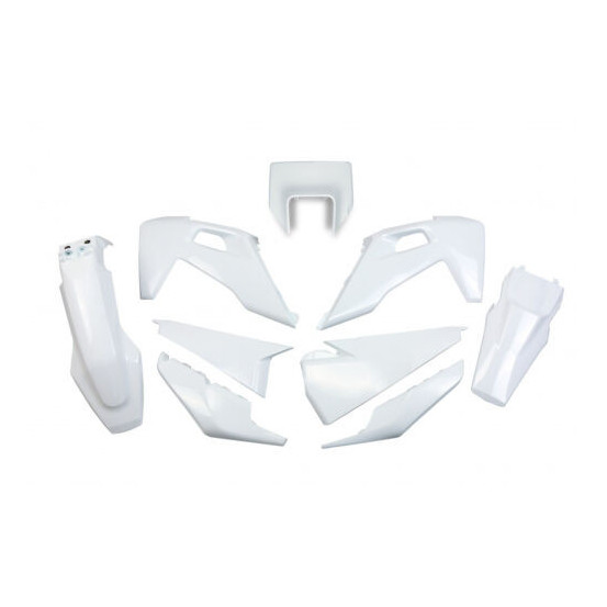 Kit plastiques - Blanc - UFO Husqvarna TE FE 2020-2023