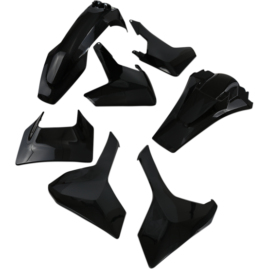 Kit plastiques - Noir - UFO Husqvarna TE FE 2017-2019