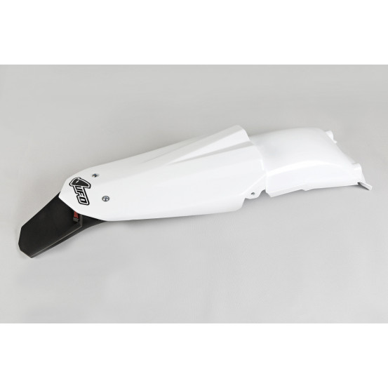 Garde boue arrière enduro - Blanc - UFO CR/WR 2005-11 TC/TE 2005-07 sauf 125 CR/WR 2009-11