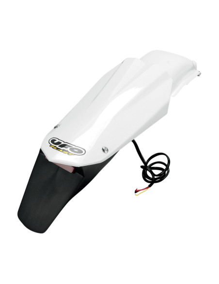 Garde boue arrière enduro - Blanc - UFO CR/WR 2005-11 TC/TE 2005-07 sauf 125 CR/WR 2009-11