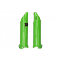 Protections de fourche - Vert Fluo - UFO Kawasaki 450 KXF 2019
