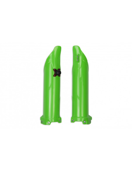 Protections de fourche - Vert Fluo - UFO Kawasaki 450 KXF 2019
