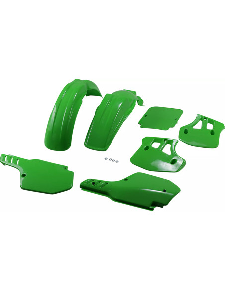 Kit plastiques - Vert - UFO Kawasaki 250 500 KX 1988