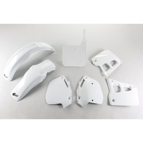 Kit plastiques - Blanc - UFO Honda 125 CR 1991-1992 / 250 CR 1990-1991