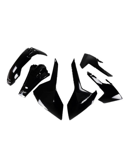 Kit plastiques - Noir - UFO Husqvarna TE FE 2017-2019
