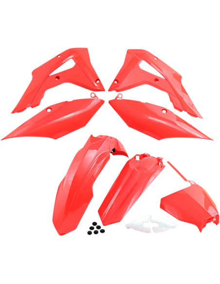 Kit plastiques - Rouge - UFO Honda 250 CRF-R 2018 / 450 CRF-R/X 2017-2018