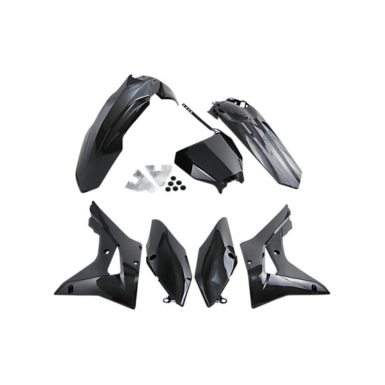 Kit plastiques - Noir - UFO Honda 250 CRF-R 2018 / 450 CRF-R/X 2017-2018