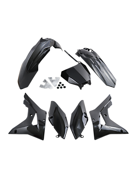 Kit plastiques - Noir - UFO Honda 250 CRF-R 2018 / 450 CRF-R/X 2017-2018