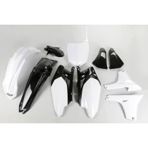 Kit Plastiques - Noir Blanc - UFO Yamaha 450 YZF 2011-2013