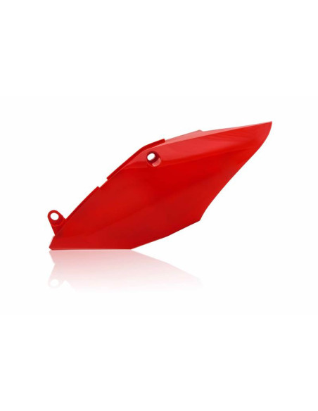 Plaque latérale gauche simple silencieux - Rouge - UFO Honda 250 CRF-R 2018 / 450 CRF-R/X 2017-2018