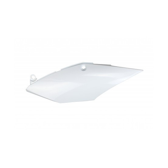 Plaque latérale gauche simple silencieux - Blanc - UFO Honda 250 CRF-R 2018 / 450 CRF-R/X 2017-2018