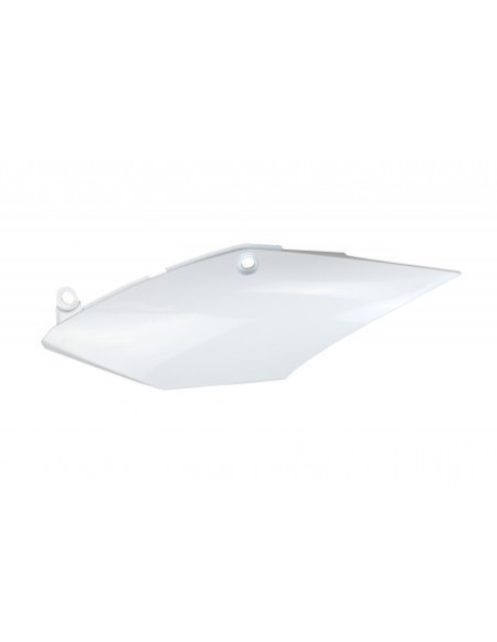 Plaque latérale gauche simple silencieux - Blanc - UFO Honda 250 CRF-R 2018 / 450 CRF-R/X 2017-2018