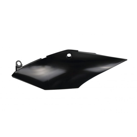 Plaque latérale gauche simple silencieux - Noir - UFO Honda 250 CRF-R 2018 / 450 CRF-R/X 2017-2018