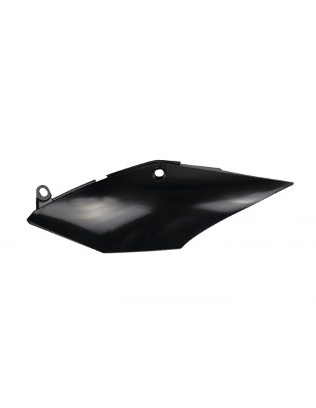 Plaque latérale gauche simple silencieux - Noir - UFO Honda 250 CRF-R 2018 / 450 CRF-R/X 2017-2018