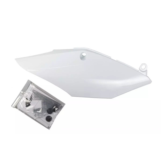 Plaque latérale simple silencieux - Blanc - UFO Honda 250 CRF-R 2018 / 450 CRF-R/X 2017-2018