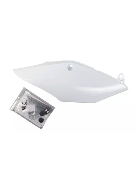 Plaque latérale simple silencieux - Blanc - UFO Honda 250 CRF-R 2018 / 450 CRF-R/X 2017-2018