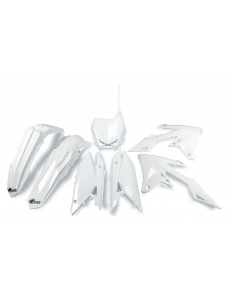 Kit Plastiques - Blanc - UFO Suzuki 450 RMZ 2018 -