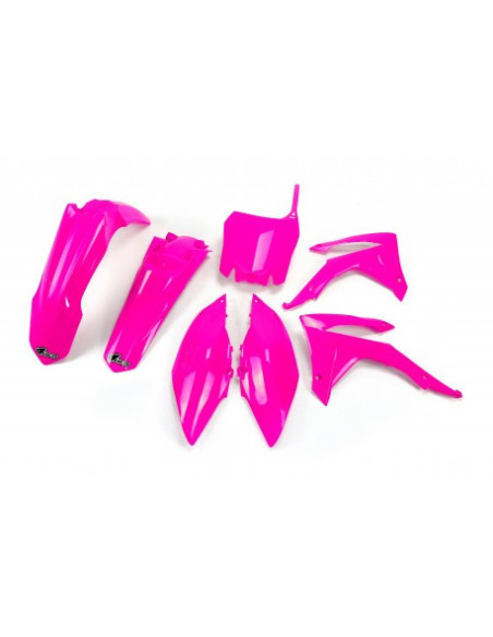 Kit Plastique - Rose Fluo - UFO Honda 250 CRF 2014-2017 / 450 CRF 2013-2016