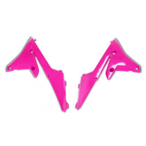 Ouïes de radiateur - Rose Fluo - UFO Yamaha 250 YZF 2014-2018 / 450 YZF 2014-2017 / 250 450 WRF 2016-2018