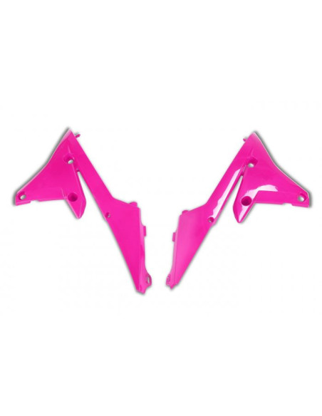 Ouïes de radiateur - Rose Fluo - UFO Yamaha 250 YZF 2014-2018 / 450 YZF 2014-2017 / 250 450 WRF 2016-2018