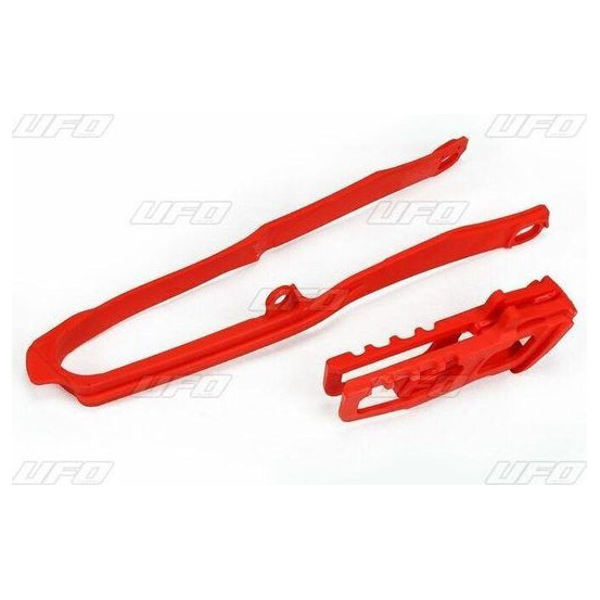 Kit de patin de chaine + bras oscillant - Rouge - UFO Honda 450 CRF R/X 2017