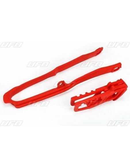 Kit de patin de chaine + bras oscillant - Rouge - UFO Honda 450 CRF R/X 2017