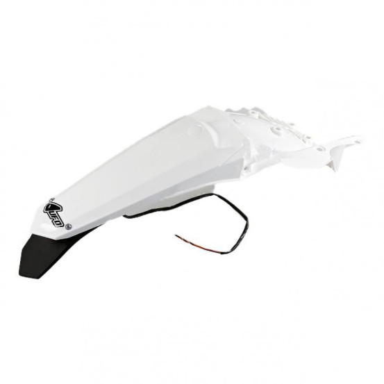 Garde boue arrière - Blanc - UFO Yamaha 250 WRF 2015-2016 / 450 WRF 2016-2017