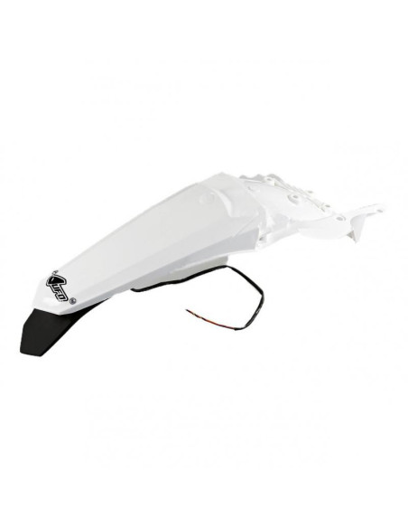 Garde boue arrière - Blanc - UFO Yamaha 250 WRF 2015-2016 / 450 WRF 2016-2017
