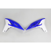 Ouies de radiateur - Blanc Bleu - UFO Yamaha 250 YZF 2011-2013 / 450 WRF 2012-2015