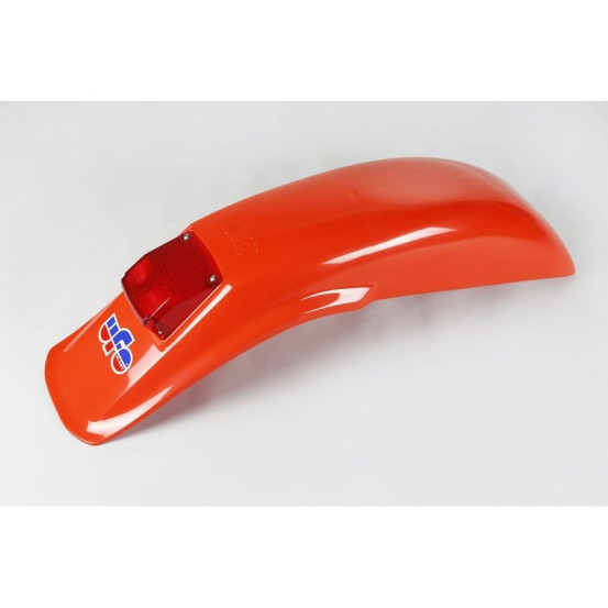 Garde boue arrière - Orange - UFO Universel Enduro 125/250/500 1983-1993 avec feu
